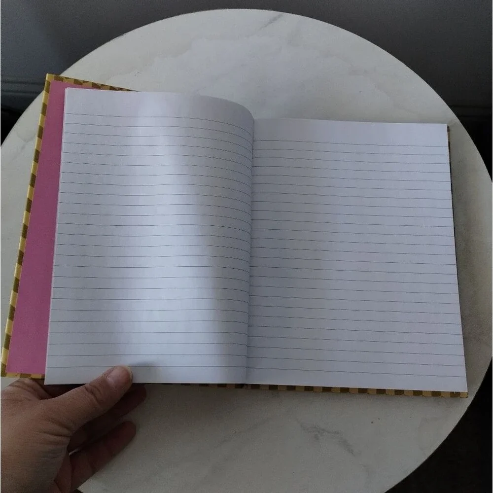 Cowgirl Hardcover Bound Notebook With Pink Boot Patch 6x8 NWT